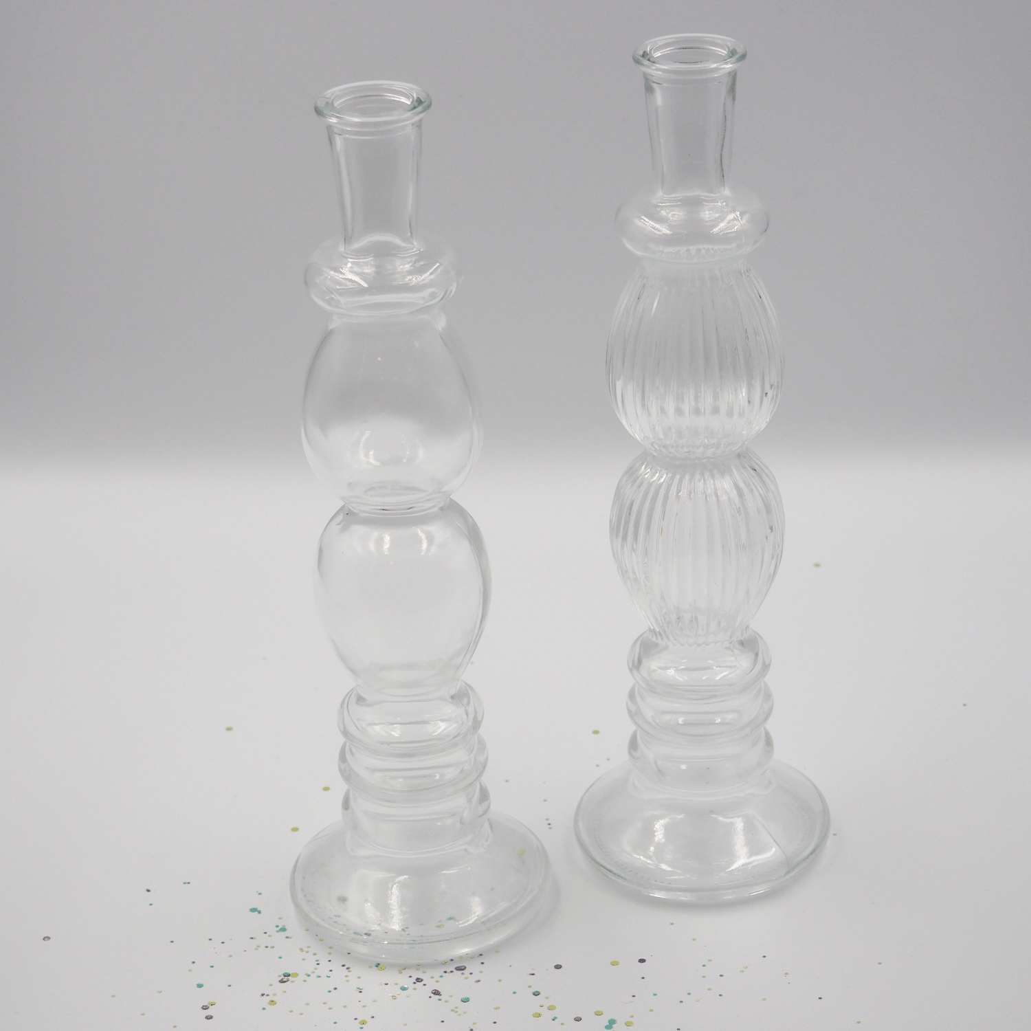 Glass candle holder no. 1 for standing candles fits into any interior